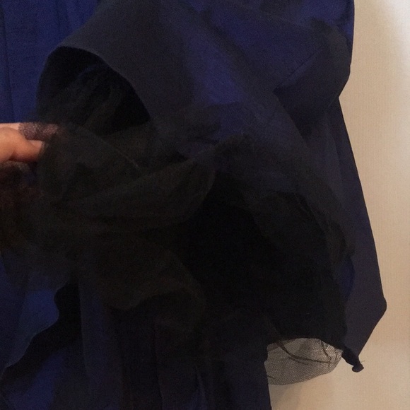 Royal Blue Beaded Mermaid Prom Dress - Picture 9 of 11